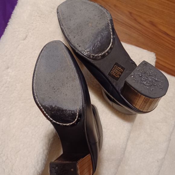 🥳3xHP🥳 Opening Ceremony Women's Black Leather side Zip Boots Sz.37 - Picture 13 of 13